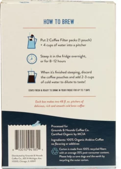 Grounds & Hounds Coffee Co. Sunny Spot Cold Brew Coffee Pouches - Package of 4 5 Grounds & Hounds Coffee Co. Sunny Spot Cold Brew Coffee Pouches - Package of 4 -Camp Kitchen Sales Store 020a6952 0698 40bf 9ab9 64f90577ab36