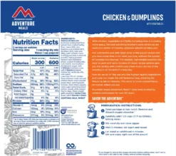 Mountain House Chicken and Dumplings - 2 Servings -Camp Kitchen Sales Store 0219ead3 f11c 4115 a6ea 9f916dda2bb3