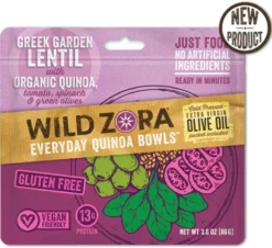 Wild Zora Greek Garden Lentil Quinoa Bowl - 1 Serving - None