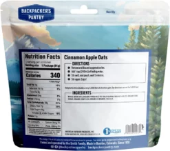 Backpacker's Pantry Organic Hot Cinnamon Apple, Oats & Quinoa Cereal -Camp Kitchen Sales Store 193cc5f8 5212 4f5b b328 726d656bf06d