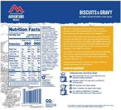 Mountain House Biscuits & Gravy - 2 Servings -Camp Kitchen Sales Store 22f9eb94 7b59 4670 b665 321af81026e2