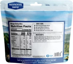 Backpacker's Pantry Mango Sticky Rice - 2 Servings - None 9 Backpacker's Pantry Mango Sticky Rice - 2 Servings - None -Camp Kitchen Sales Store 313f7810 d149 4373 9bd8 bba07a1ffbe1