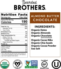 Bearded Brothers Energy Bar - 1.5 oz. -Camp Kitchen Sales Store 34770fec 5ec3 43f7 a9f5 3874e76106a2