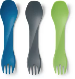 humangear GoBites Uno Mini Spork Package of 3 - Gray/Blue/Green -Camp Kitchen Sales Store 364c64cd 5278 4cd1 a07b 80a43560984d