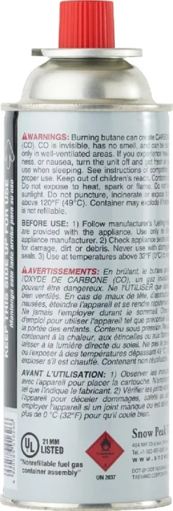 Snow Peak GigaPower Butane Fuel Canister - 250 g -Camp Kitchen Sales Store 37466c6b 5ab9 4230 862f c279cd9fba33