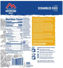 Mountain House Scrambled Eggs with Bacon - Single Serving 5 Mountain House Scrambled Eggs with Bacon - Single Serving -Camp Kitchen Sales Store 3f5c8425 aaff 4bd5 9f53 e045c5c4abec