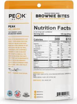PEAK REFUEL Fudge Brownie Bites -Camp Kitchen Sales Store 4ae13b64 7c09 488f b452 a421faa4836f