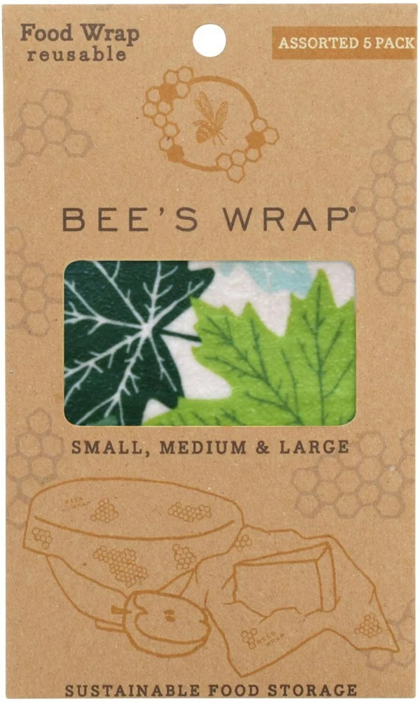 Bee's Wrap Forest Floor Print Wraps - Set of 5 3 Bee's Wrap Forest Floor Print Wraps - Set of 5 - Image 2