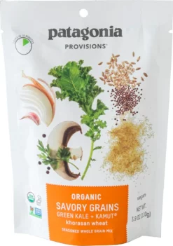 Patagonia Provisions Organic Savory Grains - Green Kale + Kamut Khorasan Wheat - 1 Serving - None