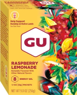 GU Special Edition Energy Gel - Package of 8 - Raspberry Lemonade