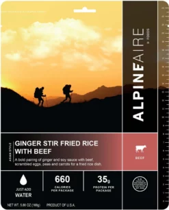 AlpineAire Foods Ginger Stir Fried Rice with Beef - 1 Serving - None