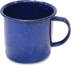 Mountain Summit Gear Classic Blue Enamel Mug - 12 fl. oz. - Set of 4 -Camp Kitchen Sales Store 58341c4e b085 4868 9ddb 24e119a991ed