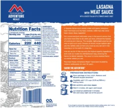 Mountain House Lasagna with Meat Sauce - 2 Servings 5 Mountain House Lasagna with Meat Sauce - 2 Servings -Camp Kitchen Sales Store 5b1bac21 9c36 4c98 847d 9d183e2e9e46