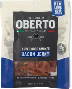 Oberto All Natural Bacon Jerky - Applewood Smoked