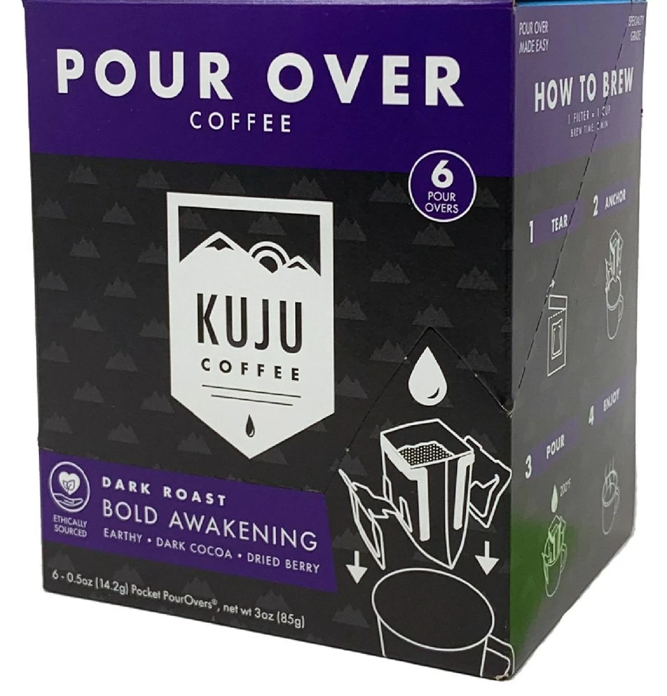 Kuju Coffee Single-Serve Pour Over Coffee - Package of 6 12 Kuju Coffee Single-Serve Pour Over Coffee - Package of 6 - Image 10