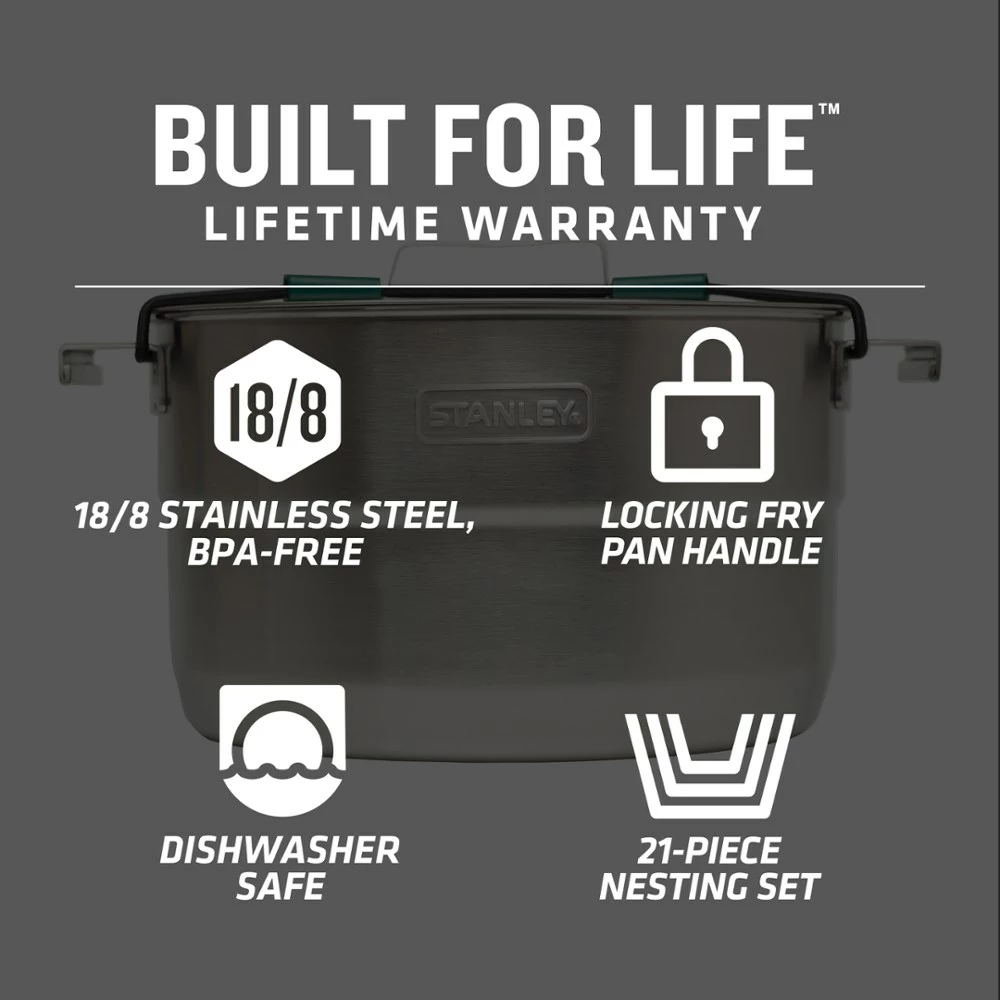 Stanley Adventure Base Camp Cookset 4 6 Stanley Adventure Base Camp Cookset 4 - Image 4