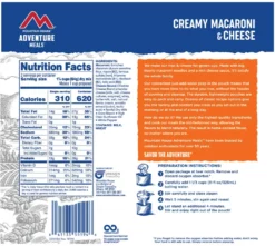 Mountain House Creamy Macaroni & Cheese - 2 Servings -Camp Kitchen Sales Store 8034654a 82f1 4937 84a4 398b497d766c
