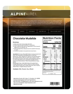 AlpineAire Foods Chocolate Mudslide - 1 Serving - None 7 AlpineAire Foods Chocolate Mudslide - 1 Serving - None -Camp Kitchen Sales Store 83f409d4 ed2b 447e a578 d6b5de5734fa
