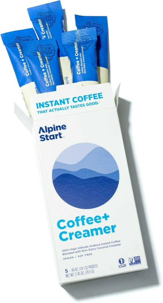 Alpine Start Instant Coconut Creamer Latte - Package of 5 4 Alpine Start Instant Coconut Creamer Latte - Package of 5 - Image 2