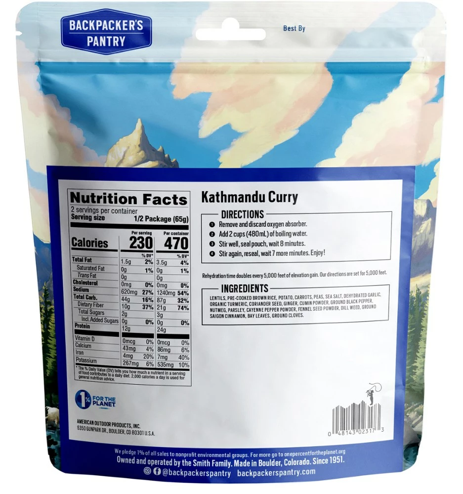 Backpacker's Pantry Kathmandu Curry - 2 Servings 4 Backpacker's Pantry Kathmandu Curry - 2 Servings - Image 2