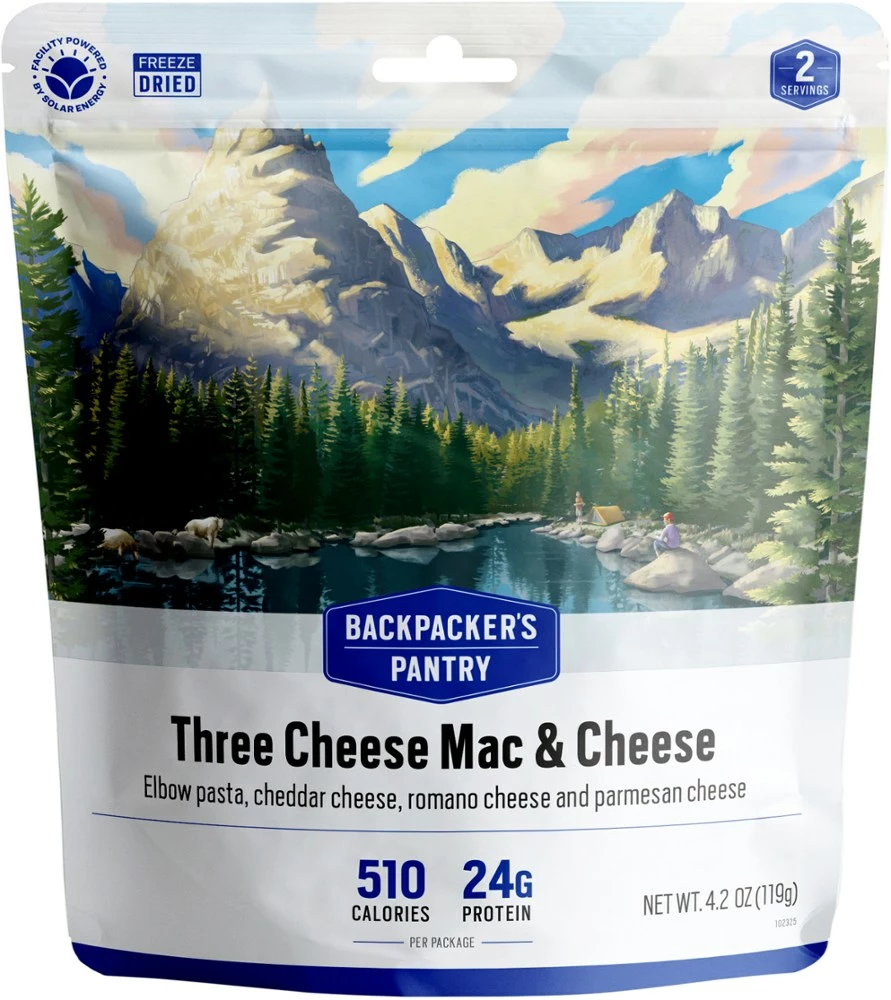 Backpacker's Pantry Three Cheese Mac & Cheese - 2 Servings 3 Backpacker's Pantry Three Cheese Mac & Cheese - 2 Servings