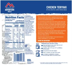 Mountain House Chicken Teriyaki with Rice - 2 Servings - None -Camp Kitchen Sales Store 96d79276 ff7e 4c38 a3b9 9a7a6f4d8440