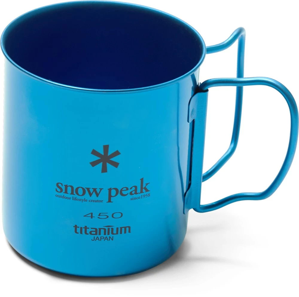 Snow Peak Colored Titanium Mug - Fresh Water Blue 3 Snow Peak Colored Titanium Mug - Fresh Water Blue