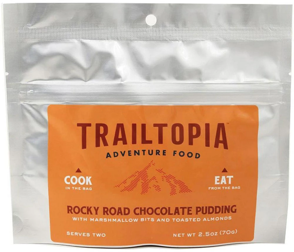 Trailtopia Rocky Road Chocolate Pudding - 2 Servings - None 3 Trailtopia Rocky Road Chocolate Pudding - 2 Servings - None