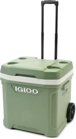 Igloo ECOCOOL Roller Cooler - 60 qts. - Sage Green -Camp Kitchen Sales Store a64b60c0 913c 4c92 842e 9dd9f2d77642