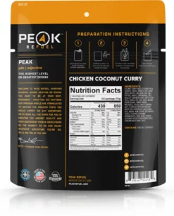 PEAK REFUEL Thai Chicken Coconut Curry - 2 Servings -Camp Kitchen Sales Store abd3e046 2340 4d7e 94da dd53039e62cd