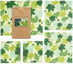 Bee's Wrap Forest Floor Print Wraps - Set of 5