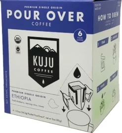 Kuju Coffee Single Origin Single-Serve Pour Over Coffee - Package of 6 -Camp Kitchen Sales Store b3d4c5c0 ec5e 40c5 8c6c 42a549f6c939