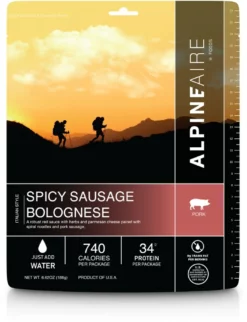 AlpineAire Foods Spicy Pasta Bolognese - 1 Serving - None