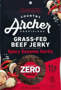 Country Archer Jerky Co. Zero Sugar Grass-Fed Beef Jerky - 2 oz. -Camp Kitchen Sales Store c73bc502 bea0 48cb 805b 1e4dc85b417c