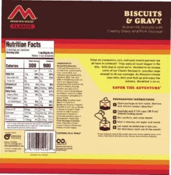 Mountain House Classic Biscuits & Gravy - 3 Servings -Camp Kitchen Sales Store c77bde96 4da6 43e0 ab09 c3977967a03d