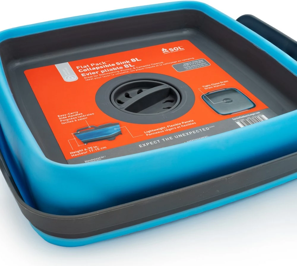 SOL Flat Pack Collapsible Sink - 8 Liters 6 SOL Flat Pack Collapsible Sink - 8 Liters - Image 4