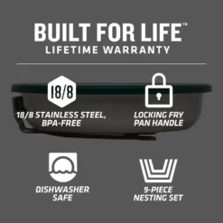 Stanley Adventure Series Prep+Eat 9-Piece Frying Pan Set -Camp Kitchen Sales Store d8e1989c 775c 4063 a4a3 104197855718