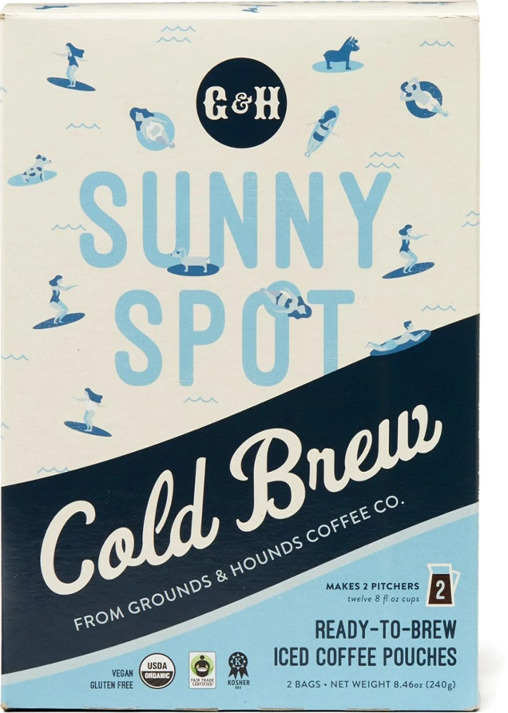 Grounds & Hounds Coffee Co. Sunny Spot Cold Brew Coffee Pouches - Package of 4 3 Grounds & Hounds Coffee Co. Sunny Spot Cold Brew Coffee Pouches - Package of 4