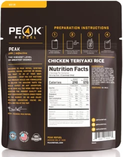 PEAK REFUEL Chicken Teriyaki Rice - 2 Servings -Camp Kitchen Sales Store ea9d8ff6 0cae 4bd1 a006 a7fe93c44eea