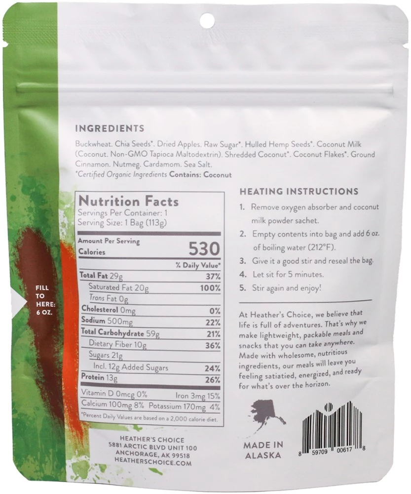 Heather's Choice Buckwheat Breakfast - 1 Serving 4 Heather's Choice Buckwheat Breakfast - 1 Serving - Image 2